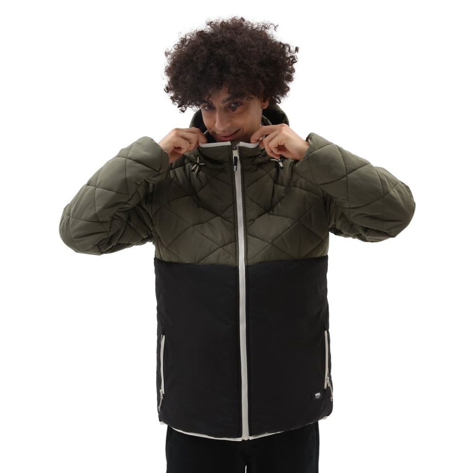 Mt Vans Mte-1 Colorblocked μπουφάν μαύρο-πράσινο