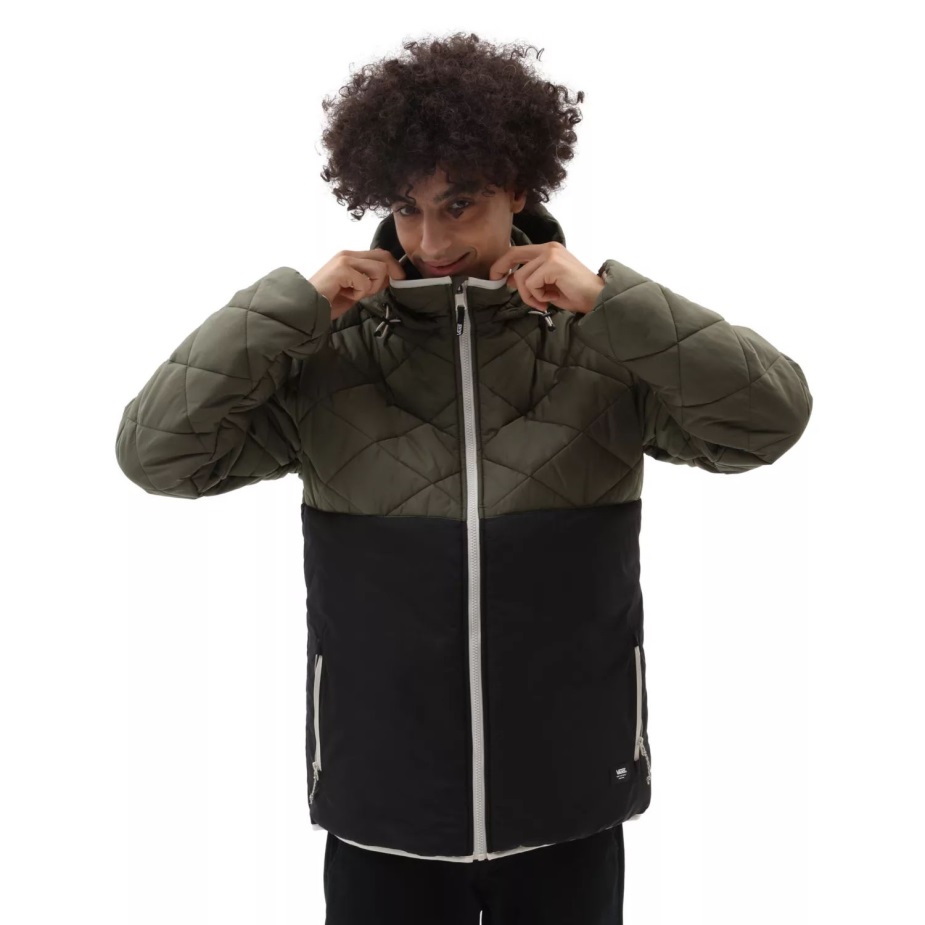 Mt Vans Mte-1 Colorblocked μπουφάν μαύρο-πράσινο