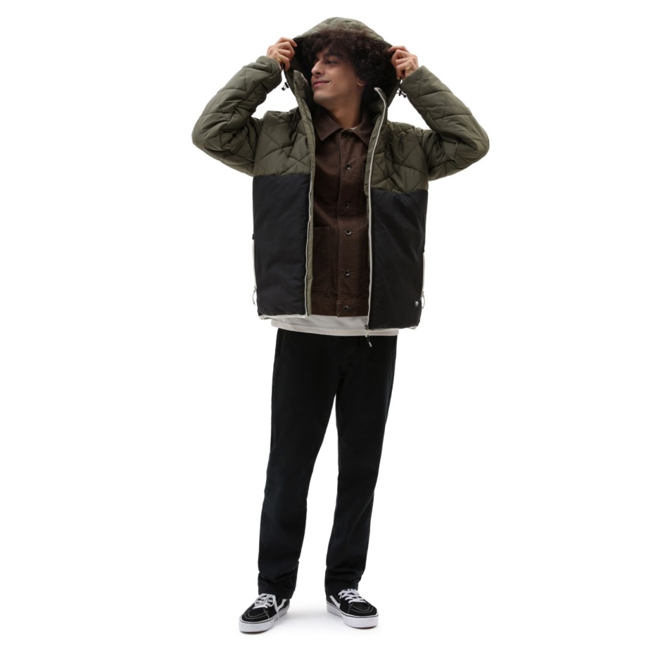 Mt Vans Mte-1 Colorblocked μπουφάν μαύρο-πράσινο