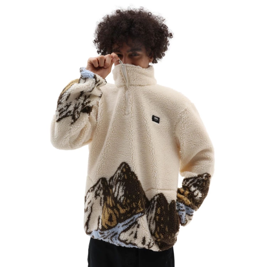 Mt Vans τέταρτο φερμουάρ λευκό