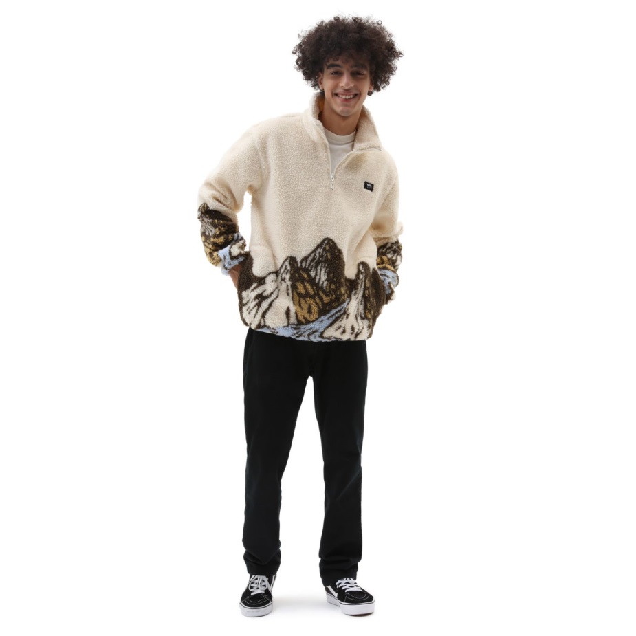 Mt Vans τέταρτο φερμουάρ λευκό