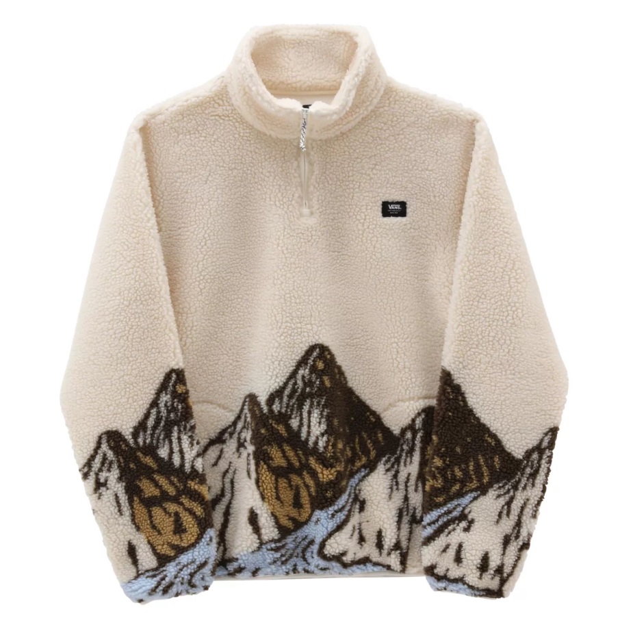 Mt Vans τέταρτο φερμουάρ λευκό