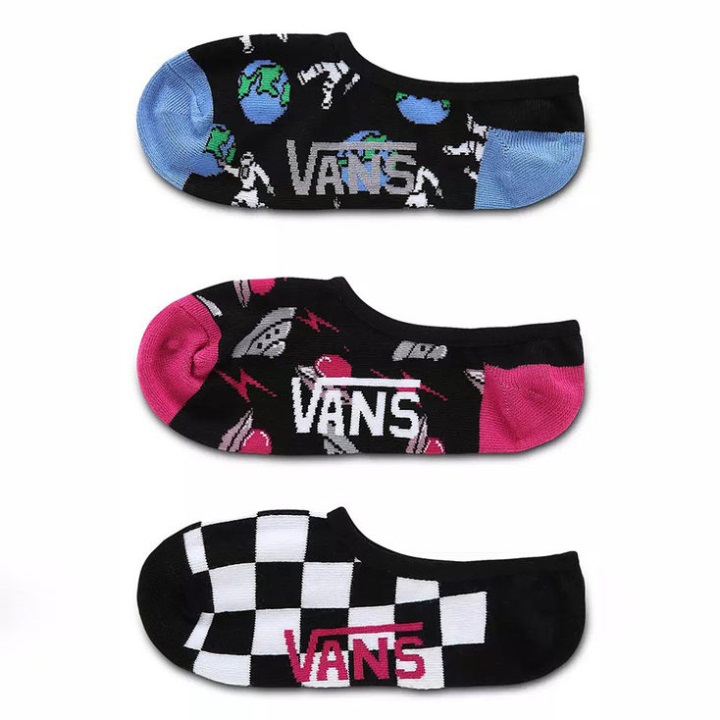 Space Vans κάλτσες Canoodle κόκκινες φούξια