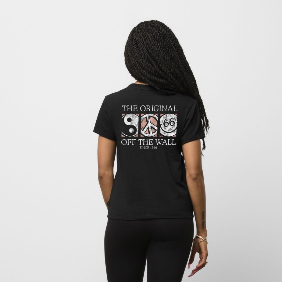 Vans 66 Icons Crew Tee μαύρο