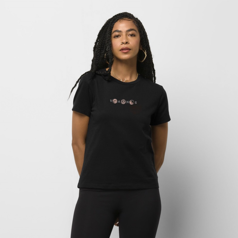 Vans 66 Icons Crew Tee μαύρο