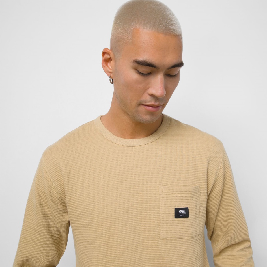 Vans Alder μακρυμάνικη τσέπη πλεκτό θερμικό Taos Taupe