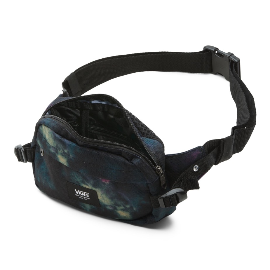 Vans Aliso Hip Pack μαύρο-μοβ-λάιμ διάτρηση