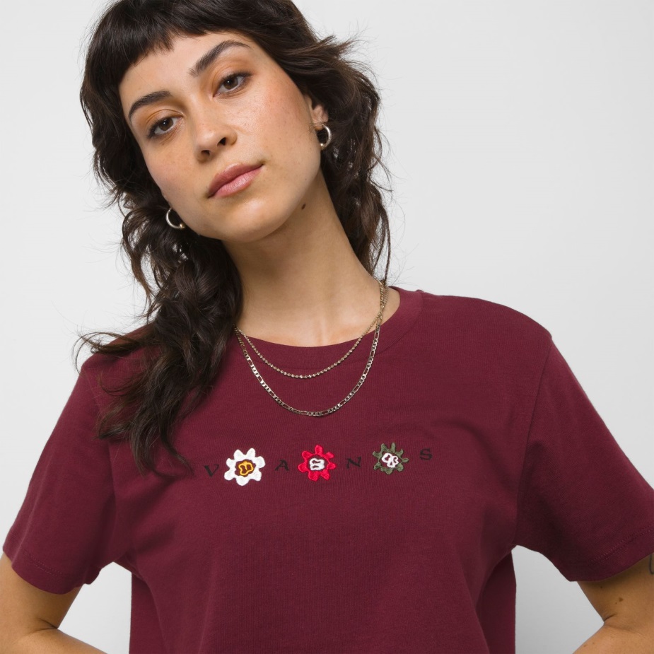 Vans Anaheim Floral Bff Tee Tawny Port