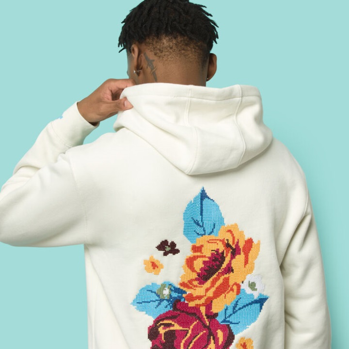 Vans Anaheim βελονάκι λουλουδάτο πουλόβερ φούτερ φυσικά