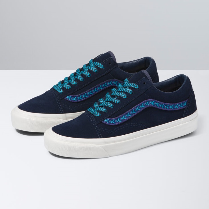 Vans Anaheim εργοστάσιο παλιό Skool 36 Dx βαμμένο μπλε ναυτικό ατόλη