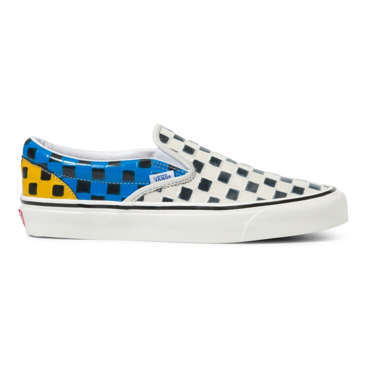Vans Anaheim εργοστασιακό δερμάτινο Check Classic Slip-on 98 Dx Leather Check-multi