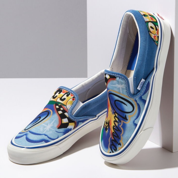 Vans Anaheim εργοστασιακό κλασικό Slip-on 98 Dx Airbrush-true White