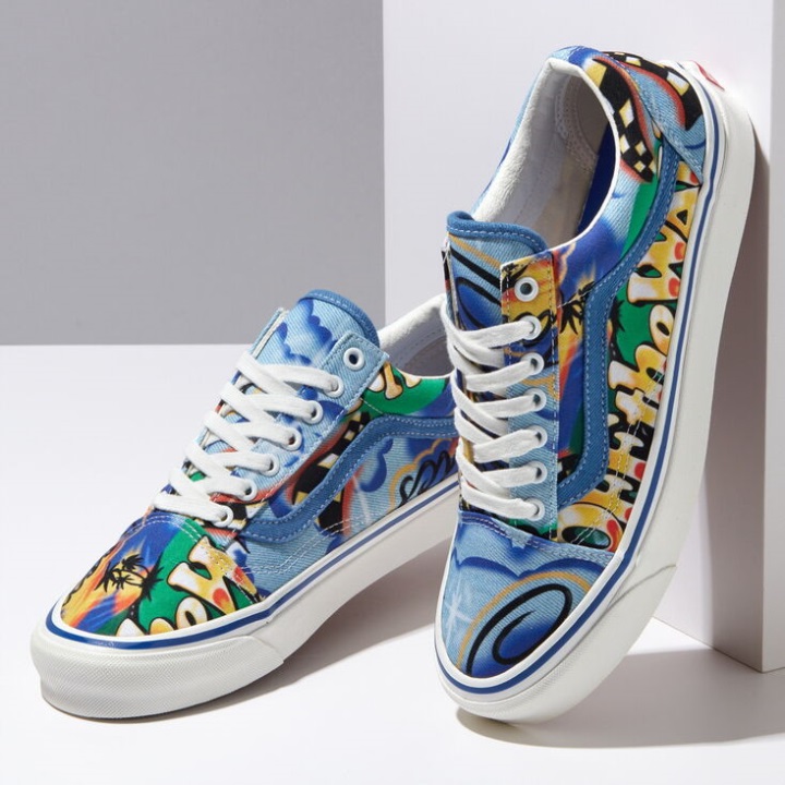 Vans Anaheim εργοστασιακό παλιό Skool 36 Dx Airbrush-true White