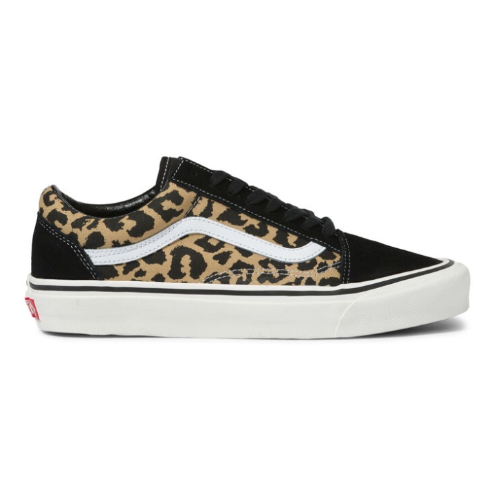 Vans Anaheim εργοστασιακό παλιό Skool 36 Dx Black-tan Leopard