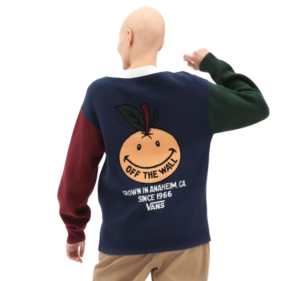 Vans Anaheim και μπλε ζακέτα