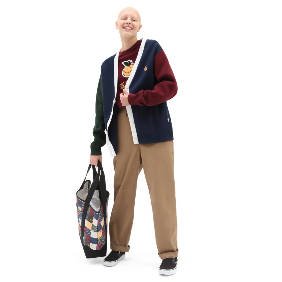 Vans Anaheim και μπλε ζακέτα