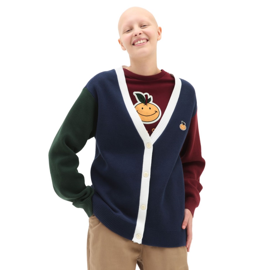 Vans Anaheim και μπλε ζακέτα