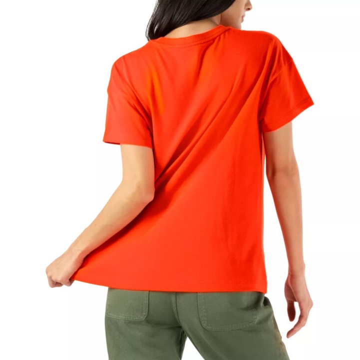 Vans Anaheim κεντήματα Boxy Boyfriend Tee ηλεκτρικό πορτοκαλί