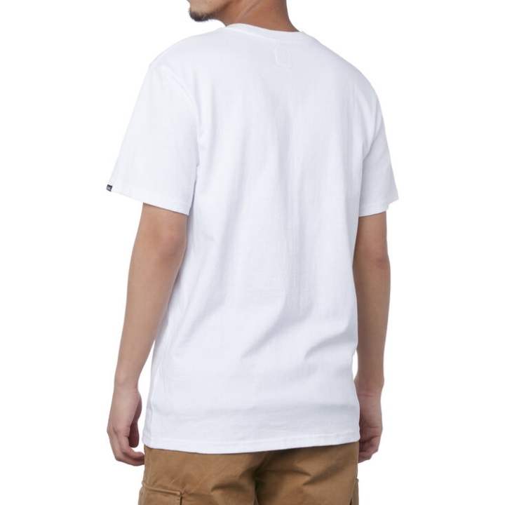 Vans Anaheim χείλη μπλουζάκι τσέπη λευκό