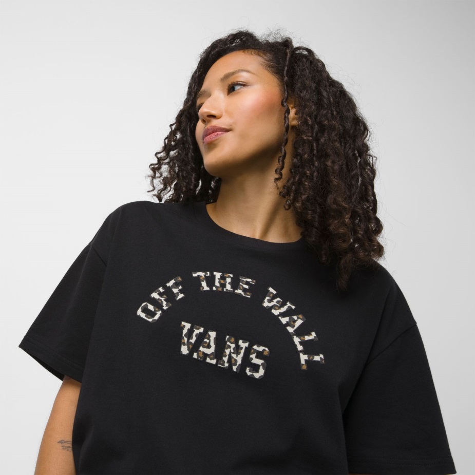 Vans Animal Mix Oversized μαύρο μπλουζάκι