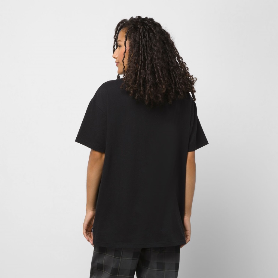 Vans Animal Mix Oversized μαύρο μπλουζάκι