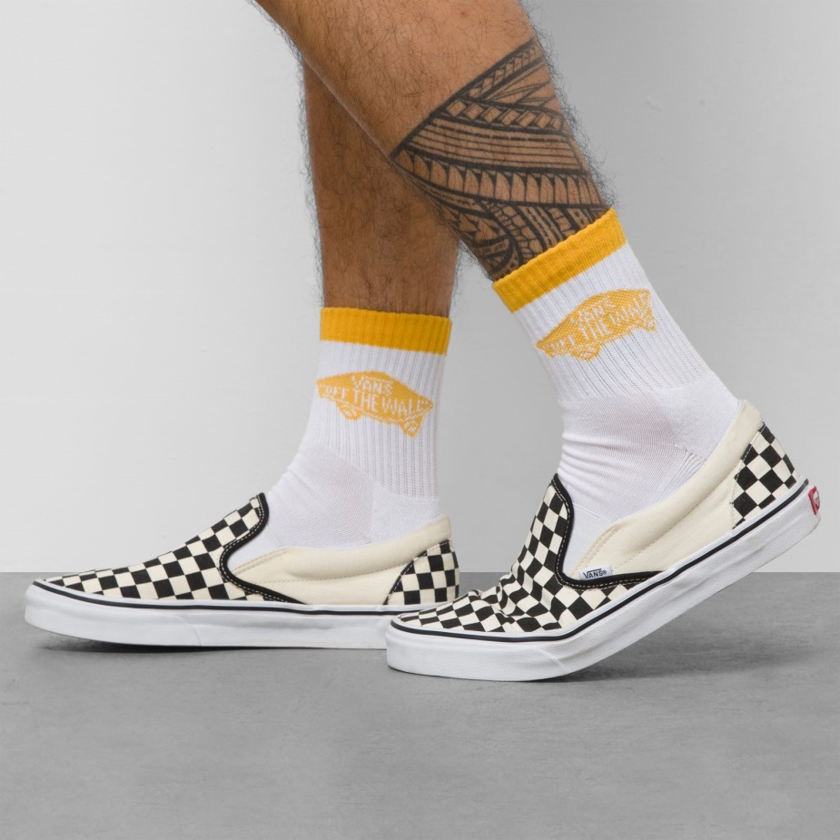 Vans Art Half Crew κάλτσα μεγέθους 95-13 κίτρινο κρόκο