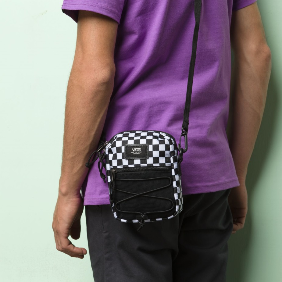 Vans Bail τσάντα ώμου μαύρο-λευκό Check Men
