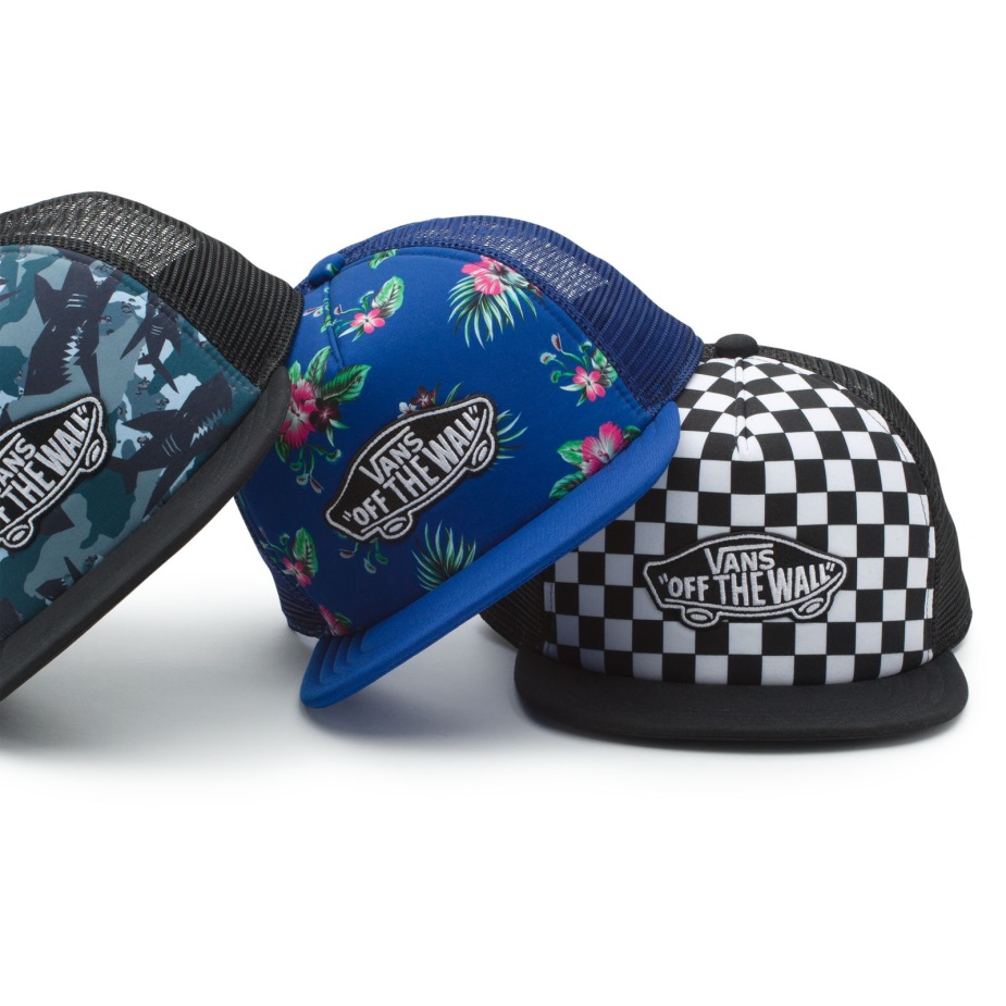 Vans Boys Classic Patch Trucker συν καπέλο μαύρο-άσπρο σκακιέρα