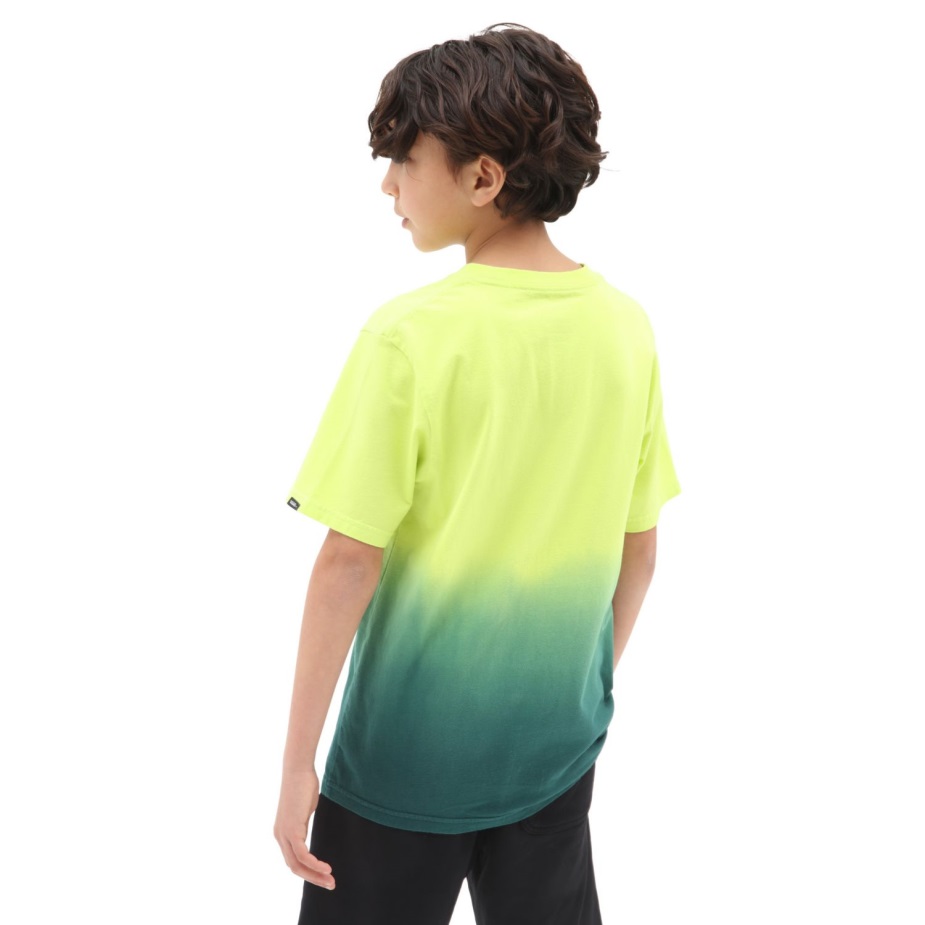 Vans Boys Dip Dye T-shirt (8-14 ετών) πράσινο-κίτρινο
