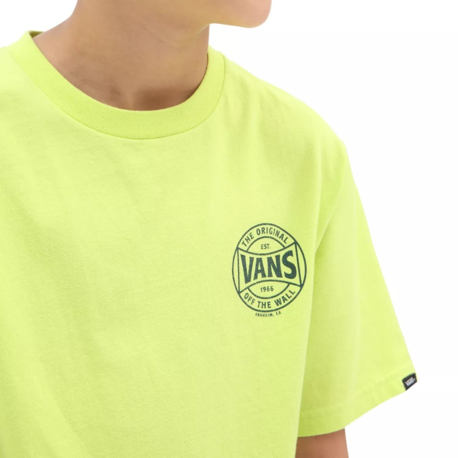 Vans Boys Dip Dye T-shirt (8-14 ετών) πράσινο-κίτρινο