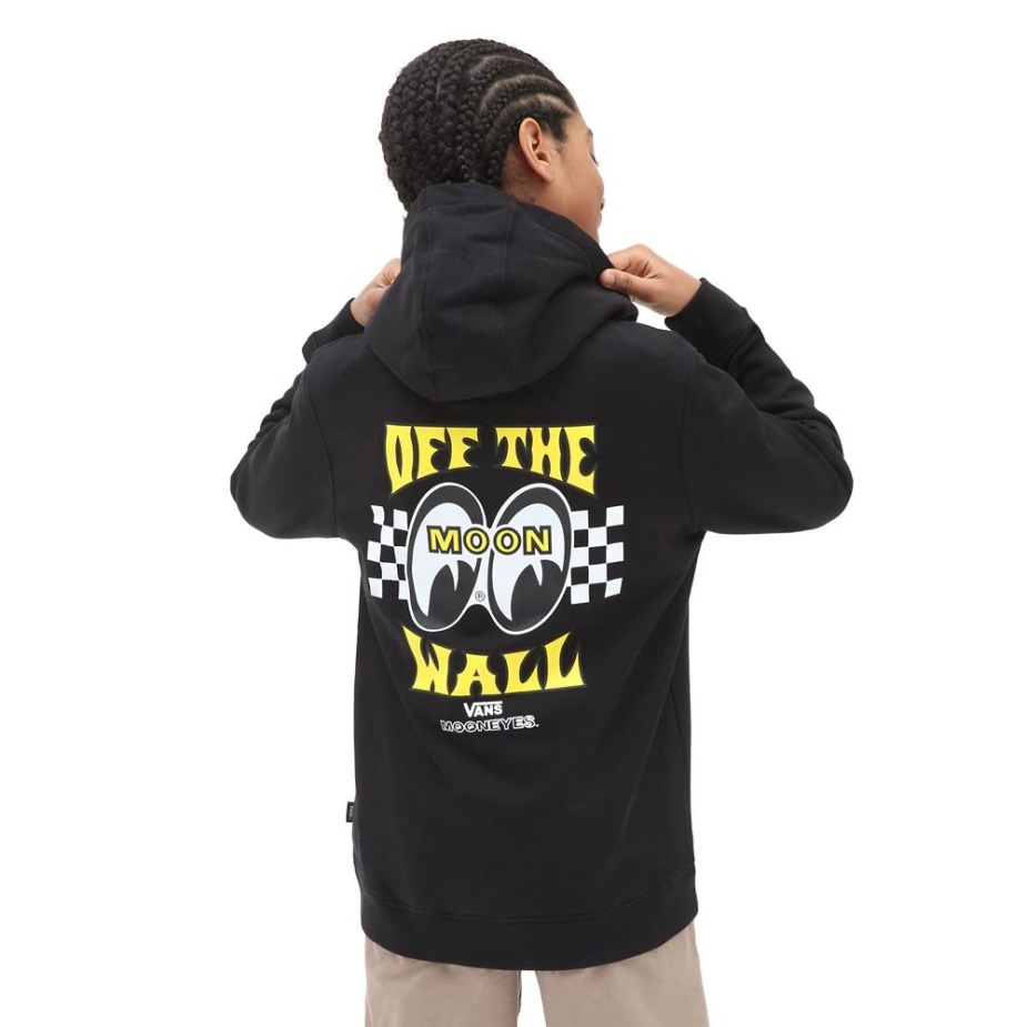 Vans Boys Mooneyes Hoodie Hoodie (8-14 ετών) μαύρο