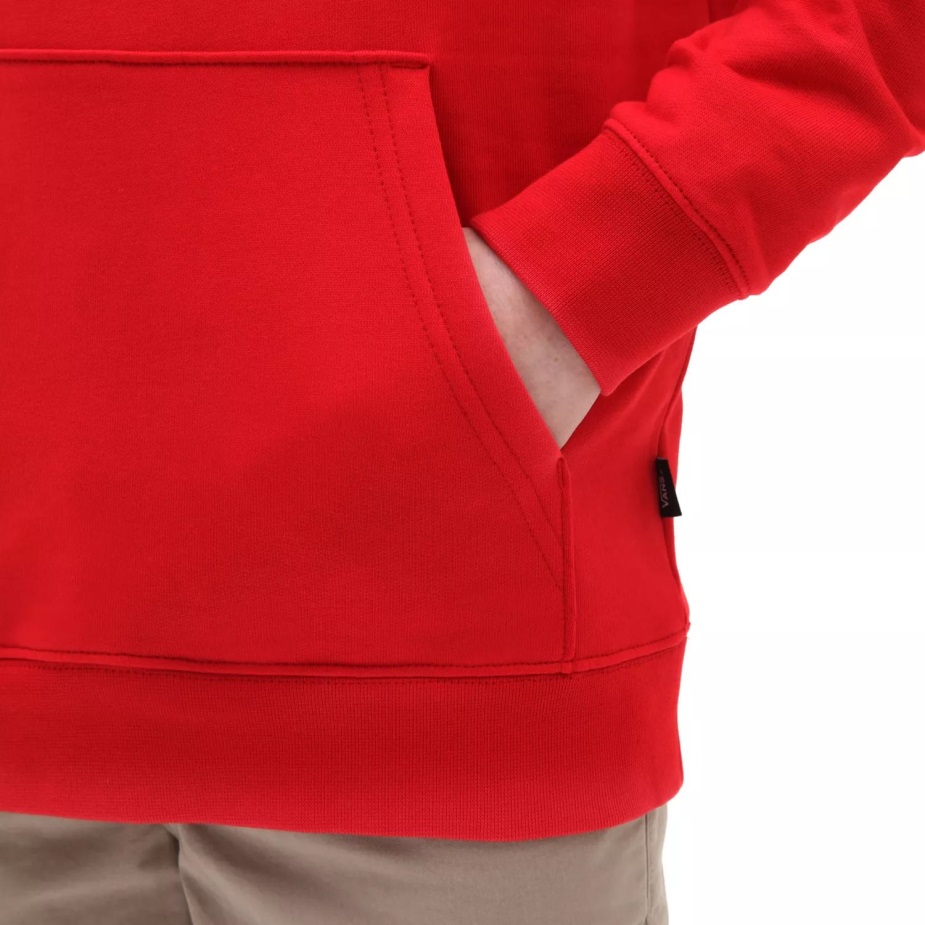 Vans Boys κουτί τύπωμα μπλουζάκι με κουκούλα κόκκινο