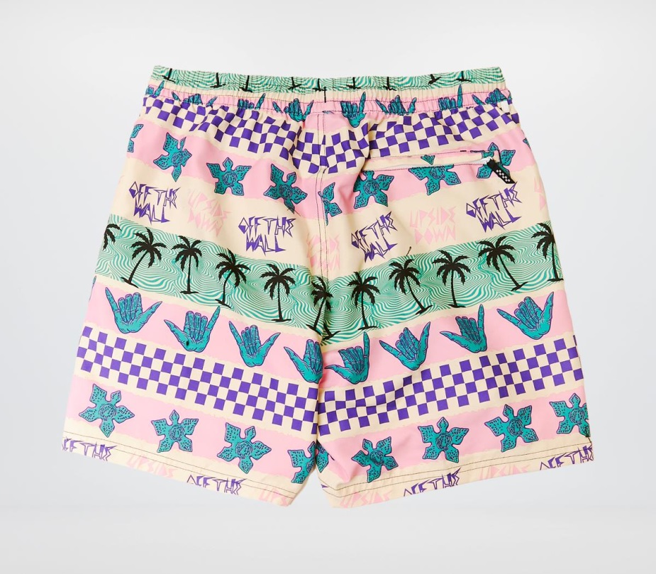 Vans California ριγέ βόλεϊ σορτς ροζ