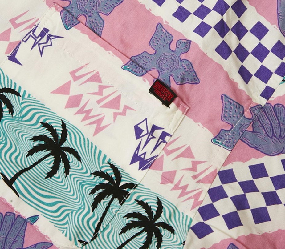 Vans California ριγέ υφαντό μπλουζάκι ροζ