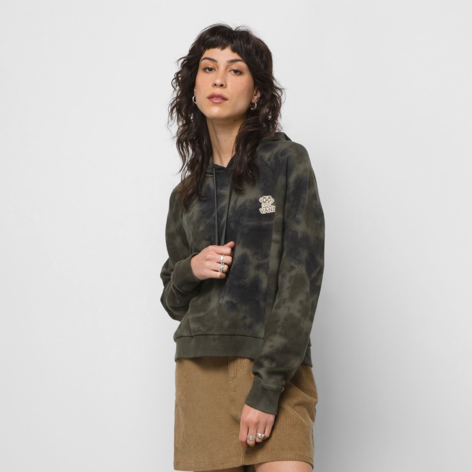 Vans Check Boxy Tie Dye Hoodie φύλλο σταφυλιού