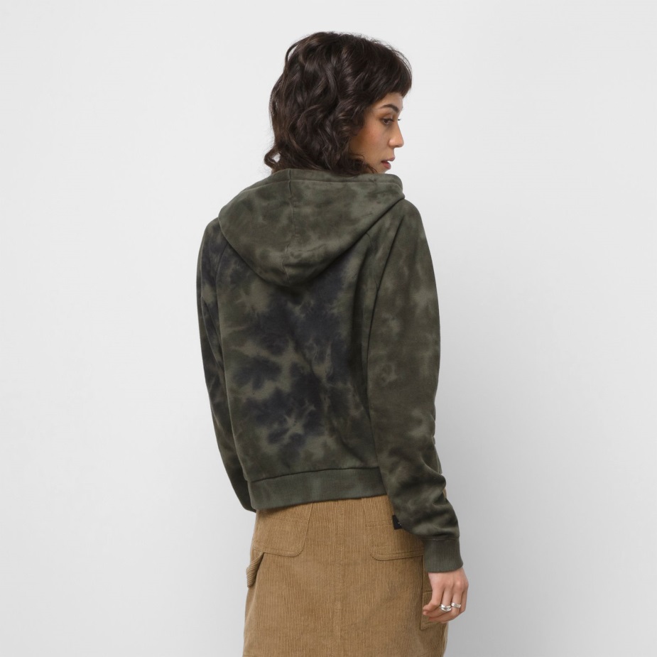 Vans Check Boxy Tie Dye Hoodie φύλλο σταφυλιού