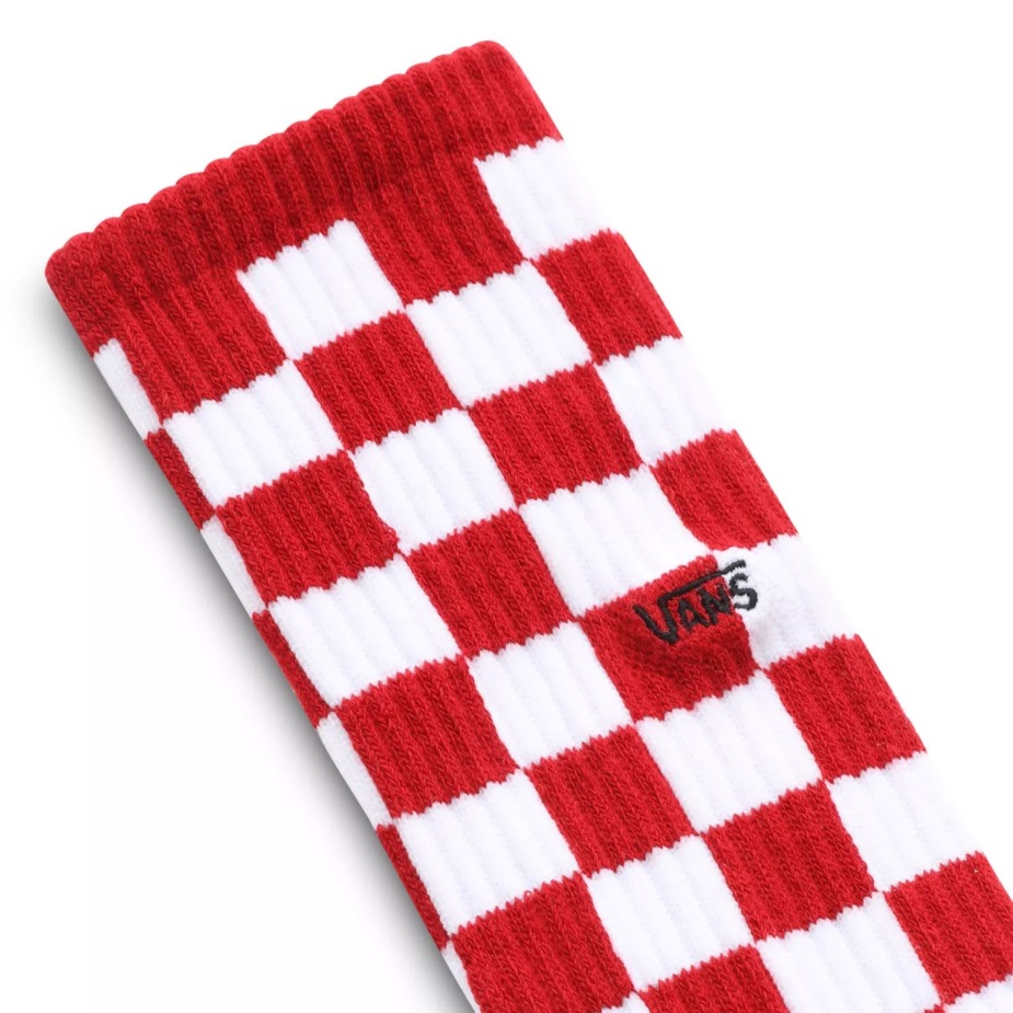 Vans Checkerboard Crew Ii κάλτσες (1 ζευγάρι) κόκκινες