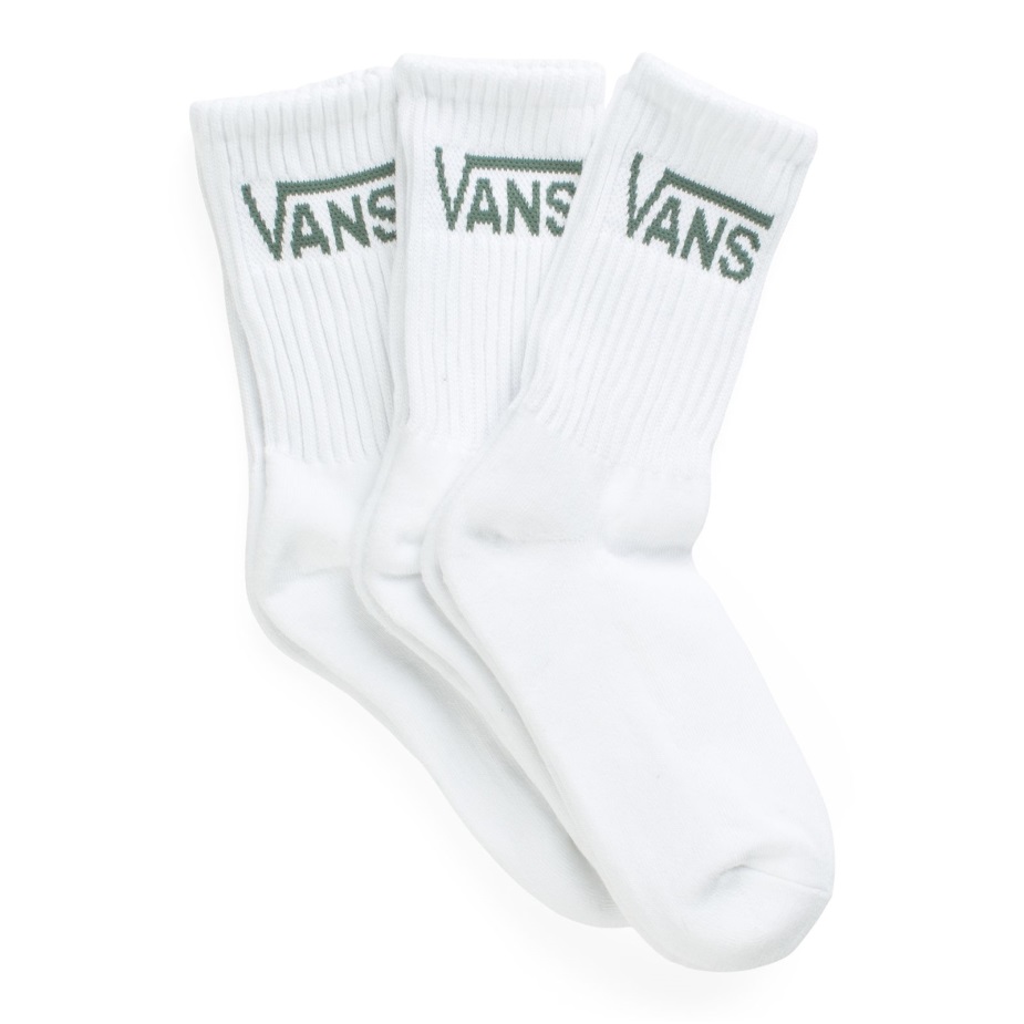 Vans Classic Crew κάλτσα 3pk μέγεθος 65-10 πράσινη λευκή πάπια