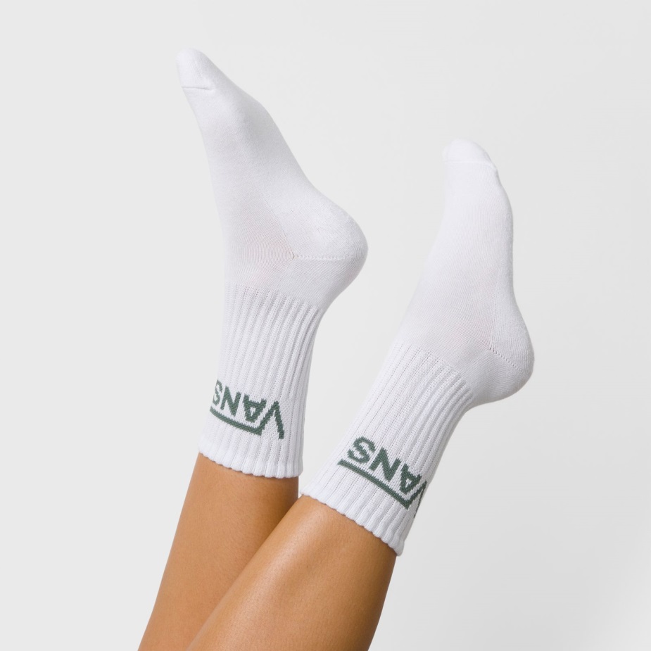 Vans Classic Crew κάλτσα 3pk μέγεθος 65-10 πράσινη λευκή πάπια