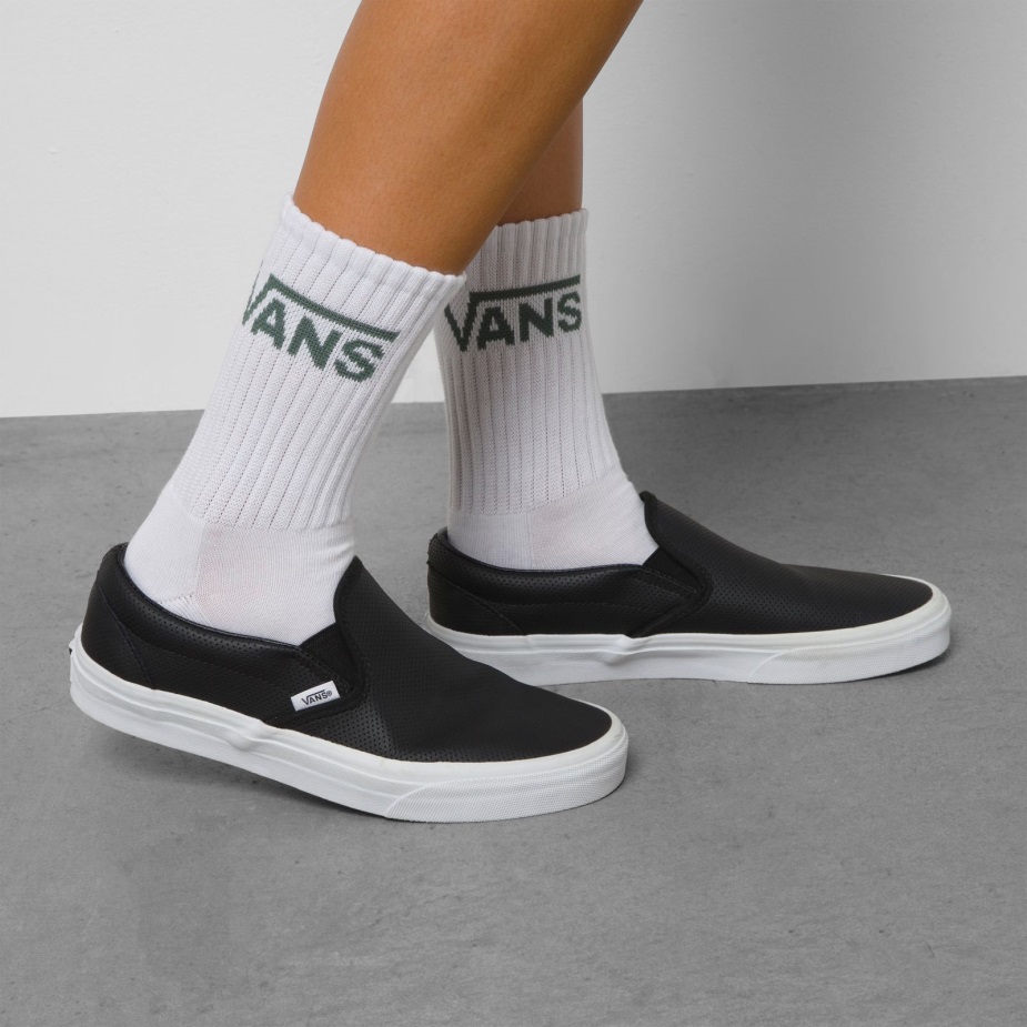 Vans Classic Crew κάλτσα 3pk μέγεθος 65-10 πράσινη λευκή πάπια