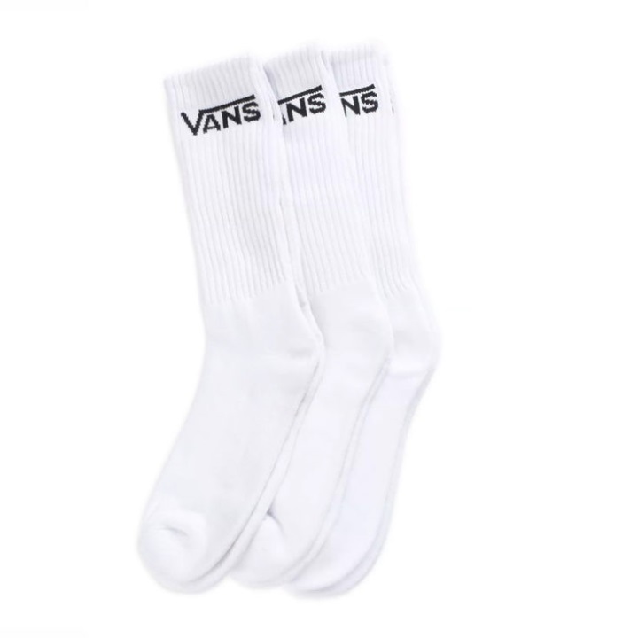 Vans Classic Crew κάλτσες (μέγεθος 65-9 3 Pack) λευκές