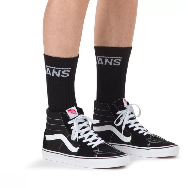Vans Classic Crew κάλτσες 3 συσκευασιών μαύρες