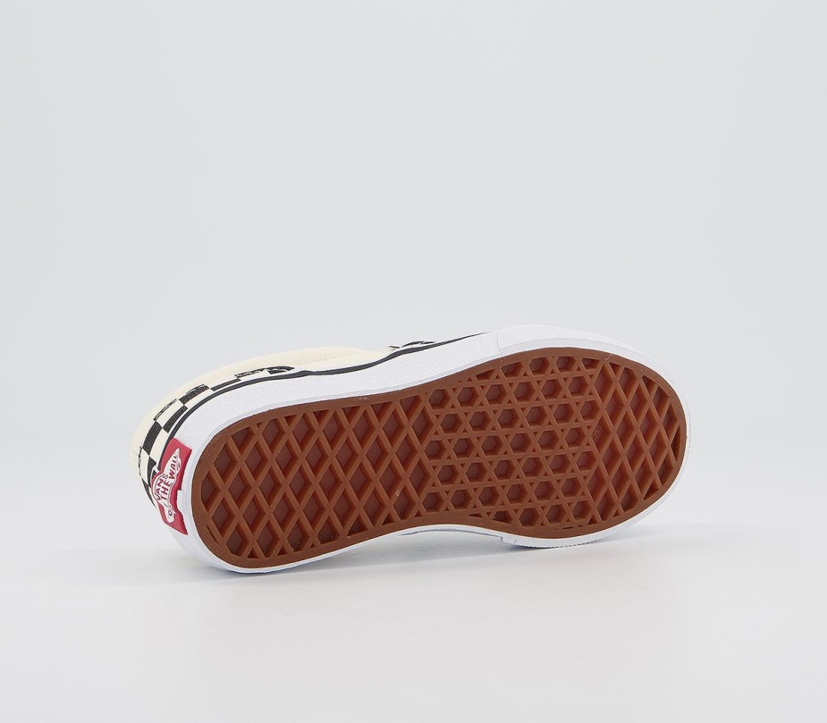 Vans Classic Slip On Kids Trainers μαύρο κρεμ σκακιέρα