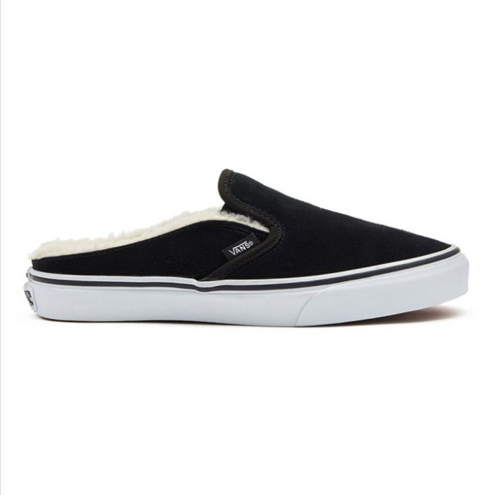 Vans Classic Slip On Mule Suede Black-sherpa