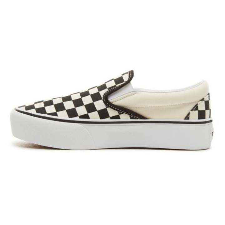 Vans Classic Slip On Platform μαύρο-άσπρο-άσπρο