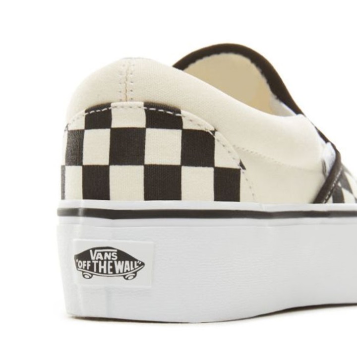 Vans Classic Slip On Platform μαύρο-άσπρο-άσπρο