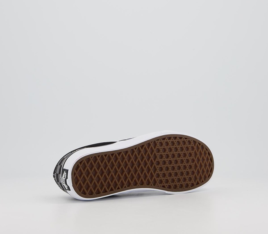 Vans Classic Slip On Trainers Black Pewter Check