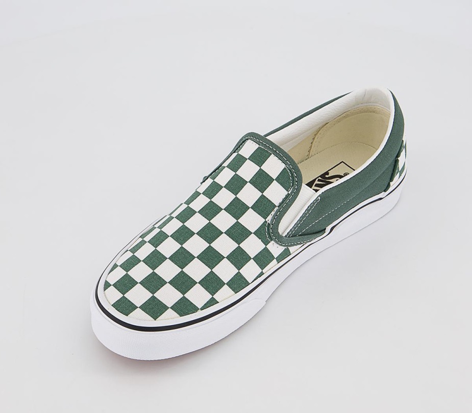 Vans Classic Slip On Trainers Color Theory Duck Green