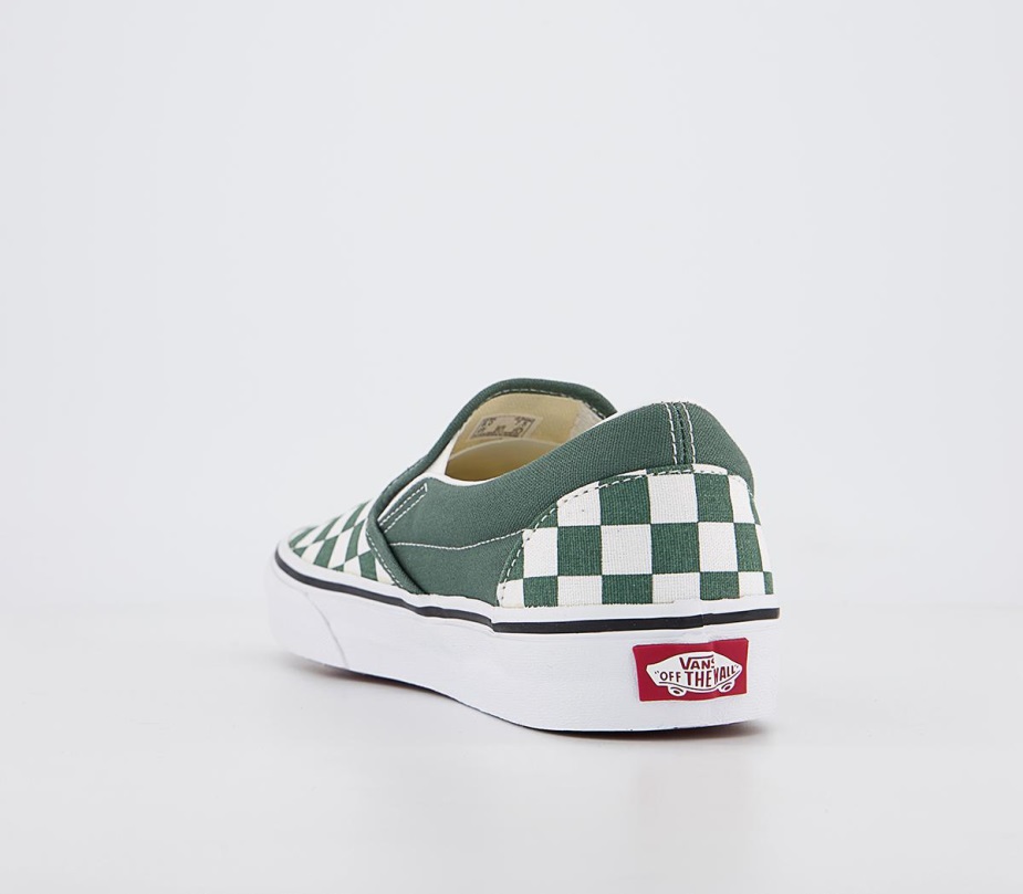 Vans Classic Slip On Trainers Color Theory Duck Green
