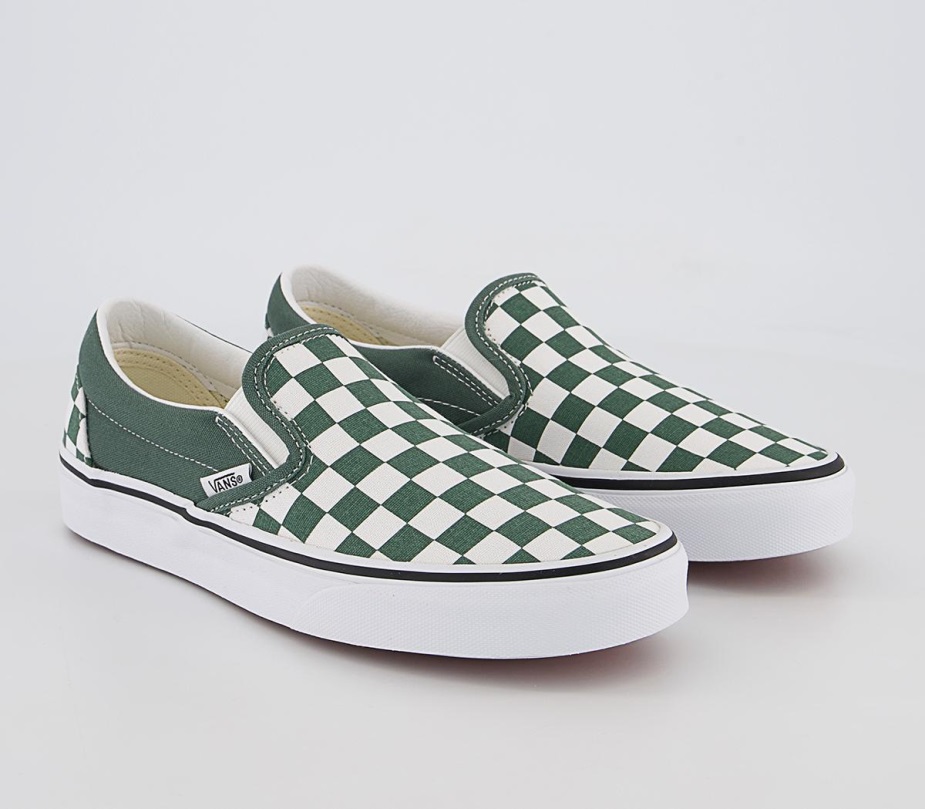Vans Classic Slip On Trainers Color Theory Duck Green